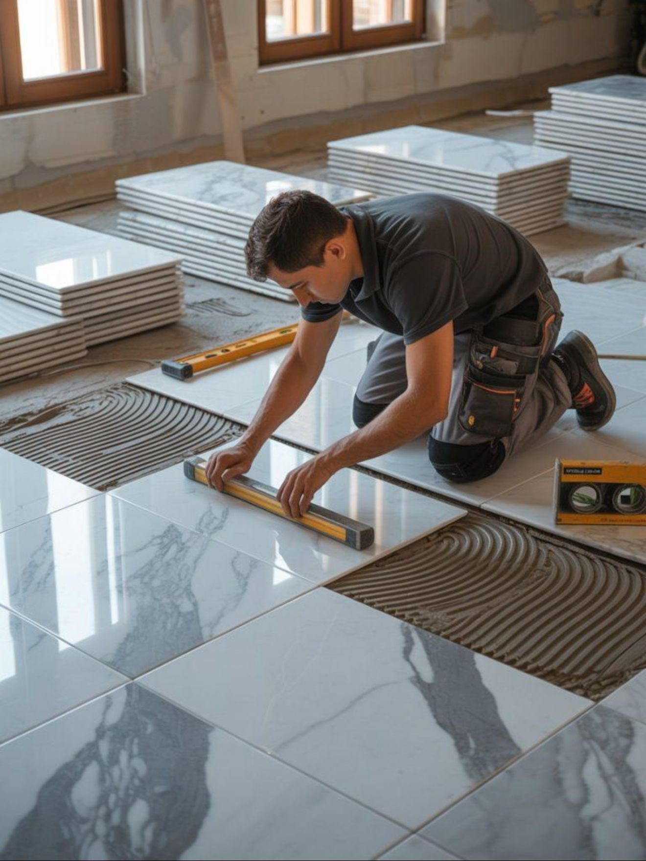 Tile installation